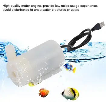 

Dc3-5v Submersible Water Pump Set Usb Low Noise 120l/h Horizontal Fountain Watering Small Mini Vertical Micro For Garden Pu G5D5