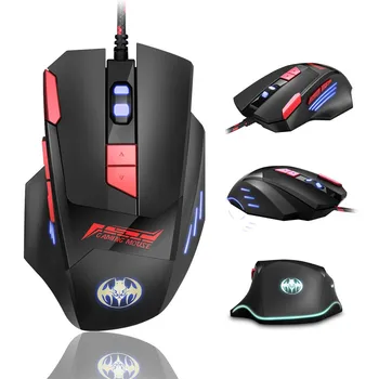 

BLOODBAT GM18 Wired Gaming Mouse Ergonomic Design 3200DPI 4Gears Optical Mice For Laptop Computer Gaming Fashion Mouse Mice