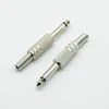 2pcs 6.35mm / 6.5mm 2Pole Mono Amplifier Plug 6.35 / 6.5 Metal Microphone jack plug-in Audio Connector for KTV ► Photo 1/3