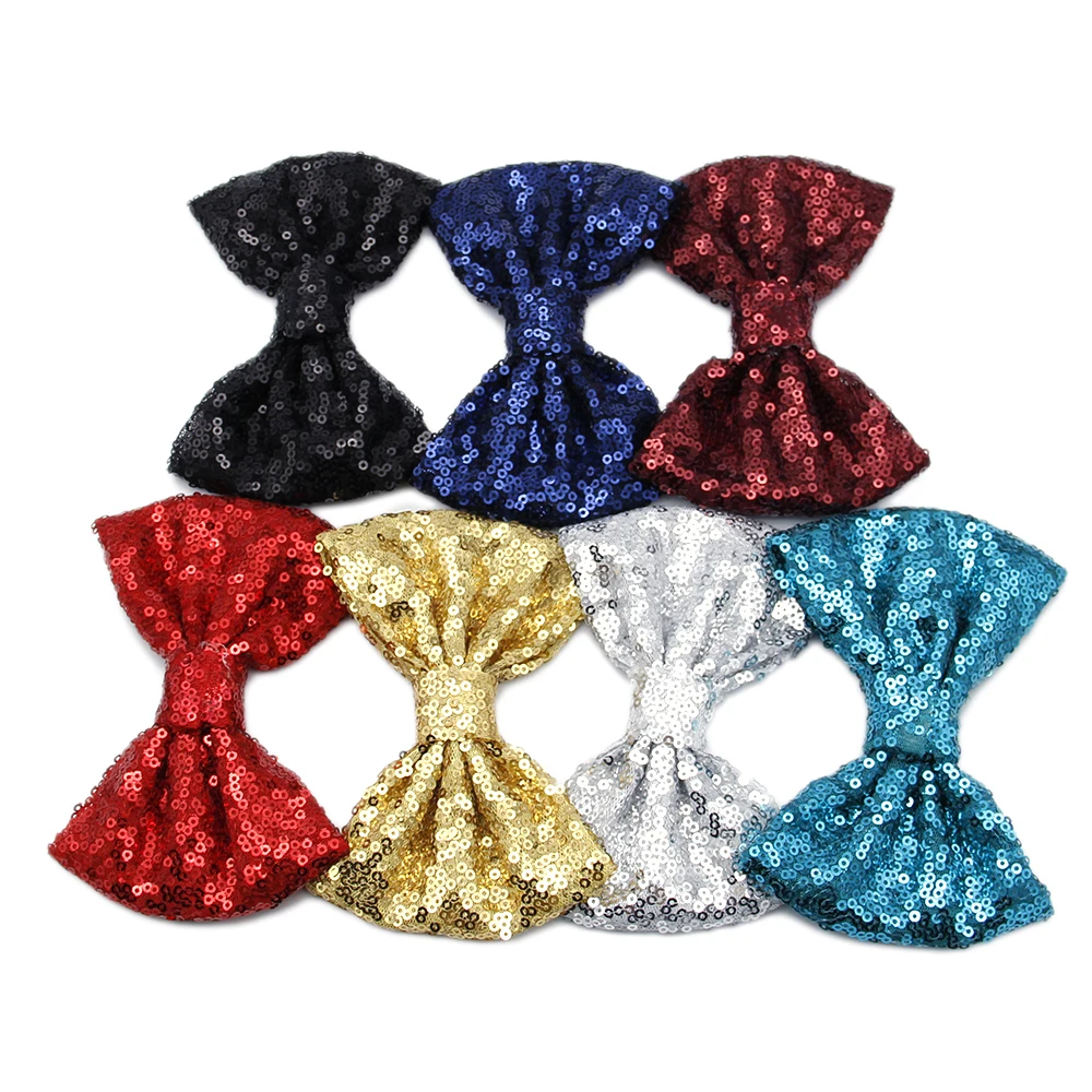 David accessories 5 дюймов Круглая блестка бантом аксессуары для плетения волос, масонское убранство материалы ручной работы для девочек младенцев "сделай сам", 5Yc7965
