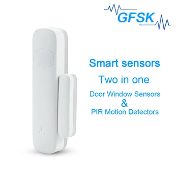 

FM GFSK 433MHz Door Window Sensor PIR Motion Detector For Alarm System Kit Wireless Smart home Burglar security Magnetic Switch