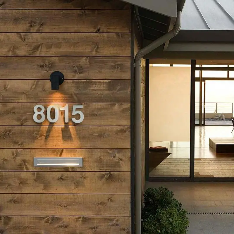 House Number Signs 152mm Stainless Steel Outdoor Apartment Door Number Mailbox Address Sign 1pc