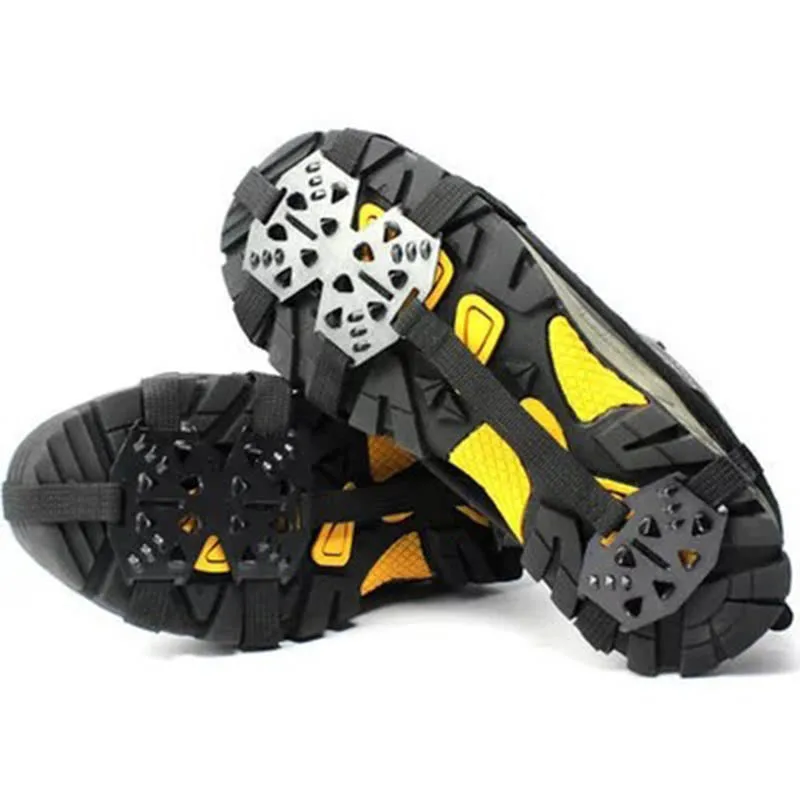 Crampons марганцевая сталь 24 зубья наружные альпинистские ледовые кошки Противоскользящие приборы для альпинизма Snowfield Crampon для рыбалки пеших прогулок