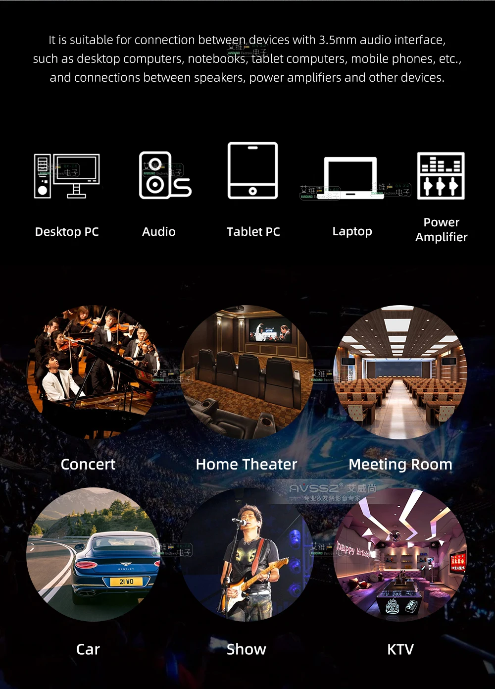 AVSSZ Carbon Fiber 3.5mm Jack Stereo Headphone Plug - Straight/Angle, 3/4/5 Poles, DIY Repair & Replacement (2.5mm, 4.4mm) Description Image.This Product Can Be Found With The Tag Names Computer Cables Connecting, Computer Peripherals, PC Hardware Cables Adapters, Straight angle plug