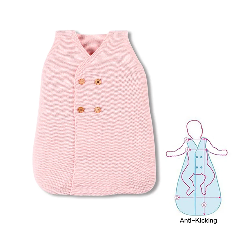 

0-12M Sleeping Bag Newborn Baby Solid Color Blankets Swaddling Infant Swaddle Wrap Cute Kids Receiving Blankets