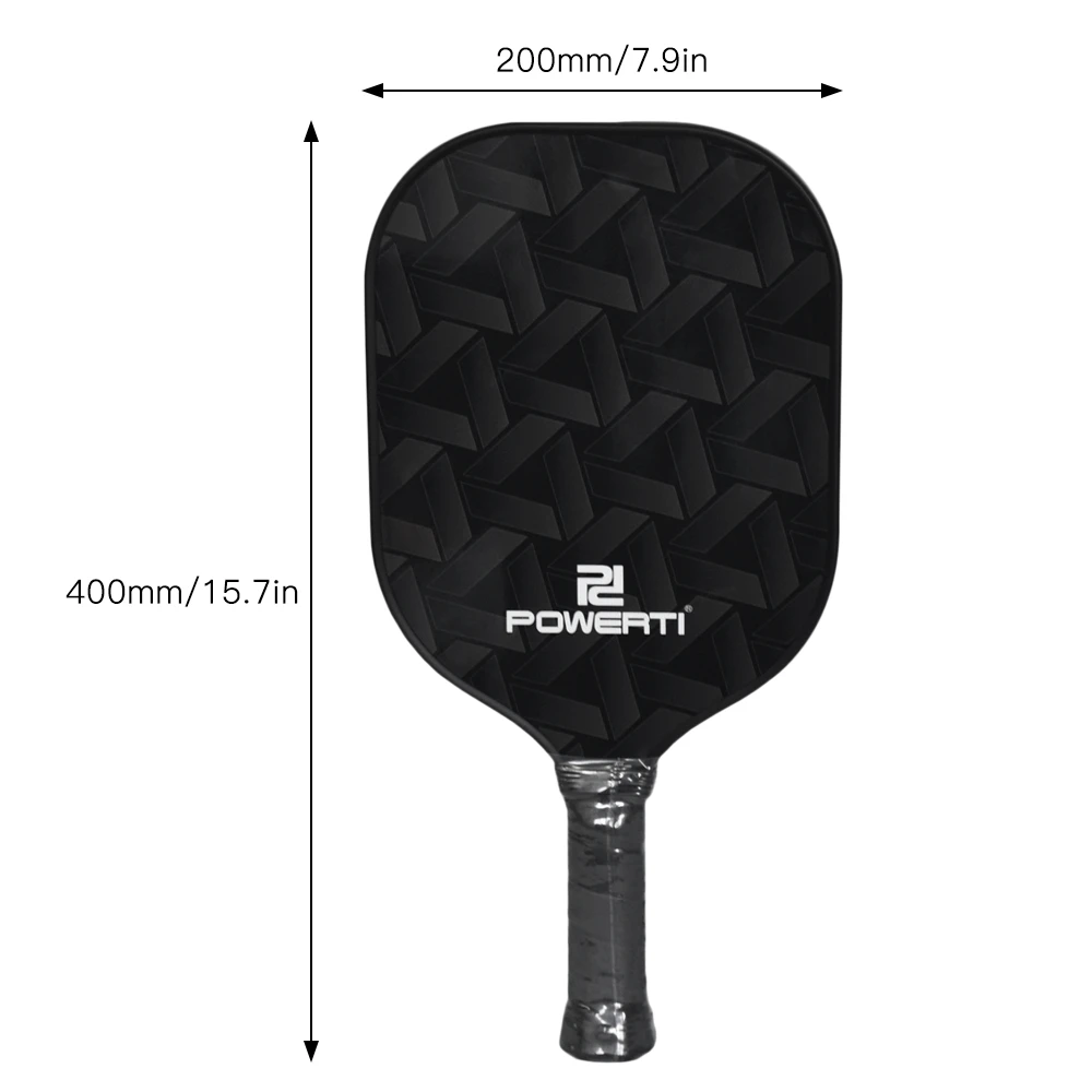 

Powerti Pickleball Paddle Lightweight Graphite Racquet Textured Surface Racket For Spin Honeycomb Core Ergonomic Grip Edge Guard