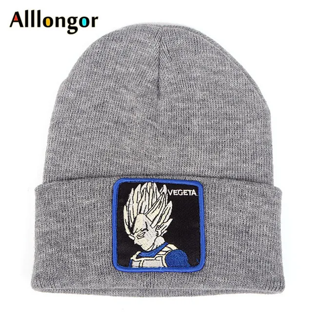 Dragon Ball Z MAJIN BUU Beanie, высококачественные хлопковые повседневные шапочки для мужчин и женщин, теплая вязаная зимняя шапка, модная однотонная шапка унисекс - Цвет: color20