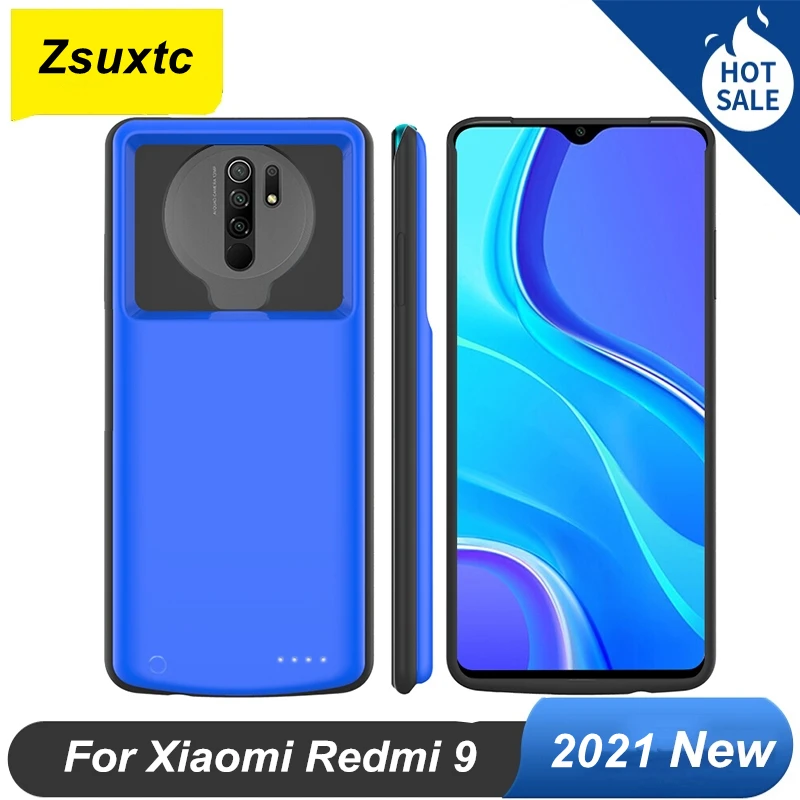 

Чехол с внешним аккумулятором, 6800 мАч, для Xiaomi Redmi 9