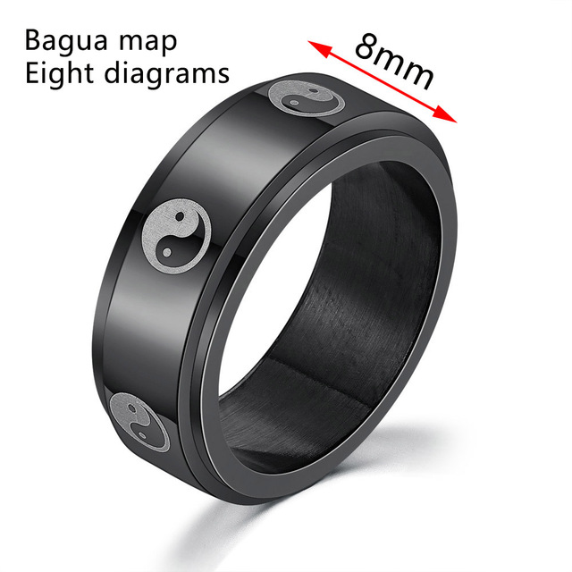 Ring For Women Spinner Fidgets Rings Stainless Steel Rotate Freely Spinning Anti Stress Accessories Jewelry 2021 Gifts