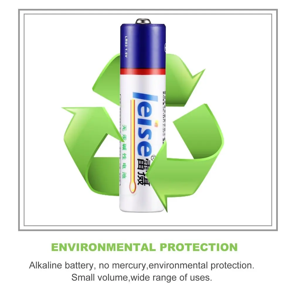 Leise LR03 1.5V AAA Alkaline Batteries Mercury-free Environmentally Friendly Mercury-free Dry Batteries for Camera 48 pcs