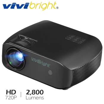 

VIVIBright LED Projector F10,Android 7.1,WIFI Bluetooth,Newest MINI Projector,Support Full HD 3D, 2800 Lumens, HDMI Laser TV