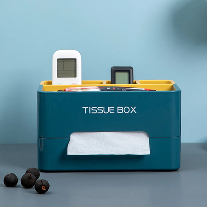 Multi-Function Tissue Box Cover & Tablet Stand