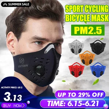 

10Pcs Face Mask Half Air Pollution Filter Sport Cycling Bicycle Bike In Stock Fast shipping
