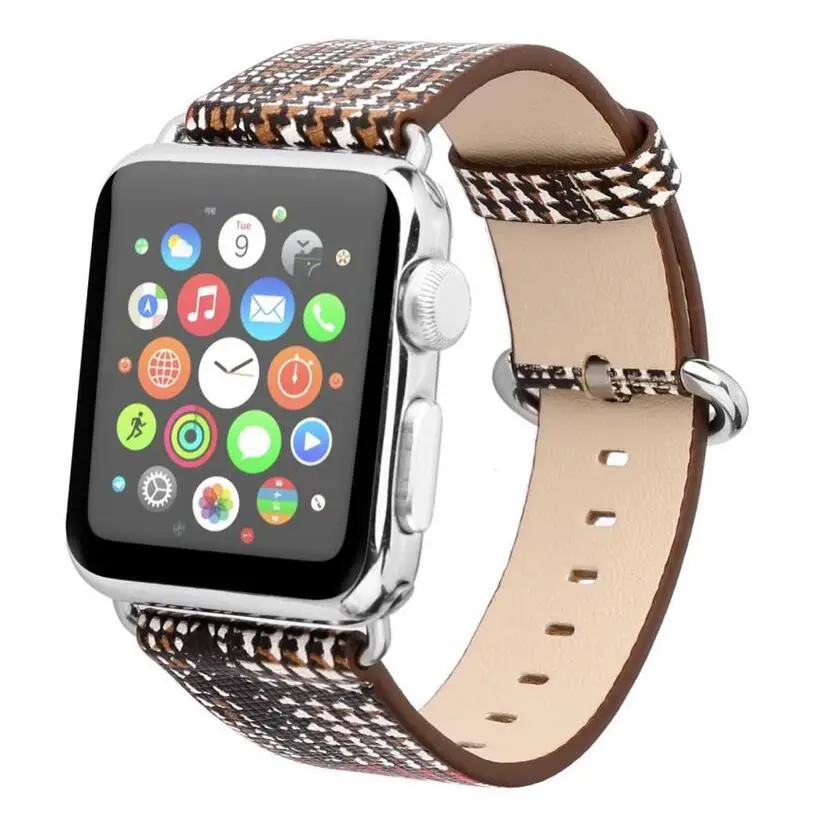 Новейший ремешок для Apple Watch кожаный серии se 3/2/1 42 мм 38 браслет iwatch 6 5 4 40 44