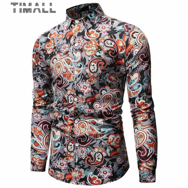 orange slim fit dress shirt