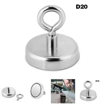 

HOT Strong Neodymium Magnet Round Pulling Force River Fishing Magnetic Eyebolt TI99