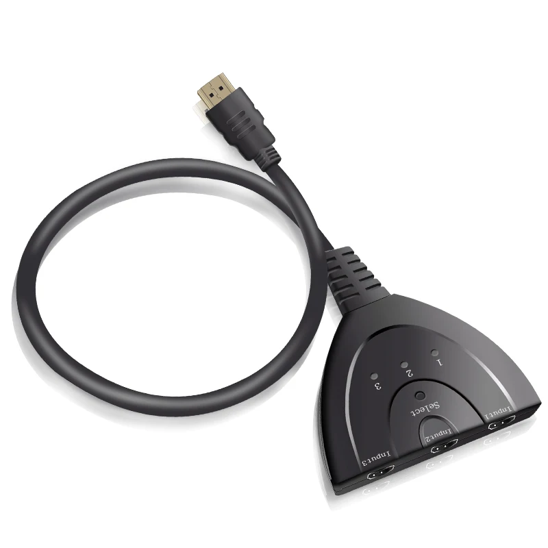 Мини Переходник HDMI разветвитель с 3 портами кабель 1 4b 4K * 2K 1080P Переключатель в