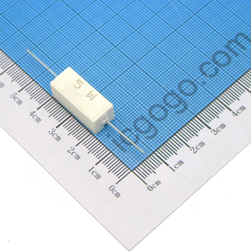 Cement Resistor 10pcs 5W 5% Cement Resistor Power Resistance 0.1 -10K 0.01R 0.1R 1R 10R 100R 0.22 0.33 0.5 1 2 8 10 15 100 1K 10K ohm BPR56