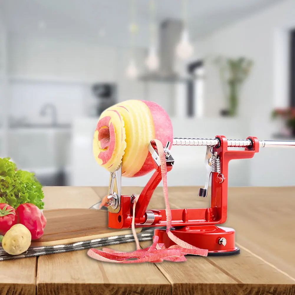 

kitchen accessories Apple Peeler Corer Stainless Steel Potato Peeler Slicer Corer Durable Heavy Duty Blade Multicolor Peelers
