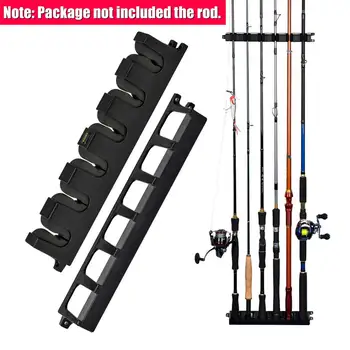 

Wall Mounted Fishing Rod Rack 6 Fishing Rods Fishing Pole Storage Rack Stand Holder Fishing Tool Accessories Pole Bracket