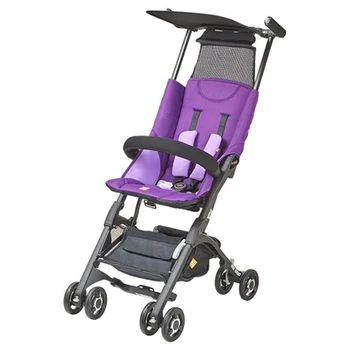 

Hot Baby Stroller With A Retractable Strap Folding Automatic Hook Five-Point Seat Belt 2 X 2D Technology Four Wheels Stroller