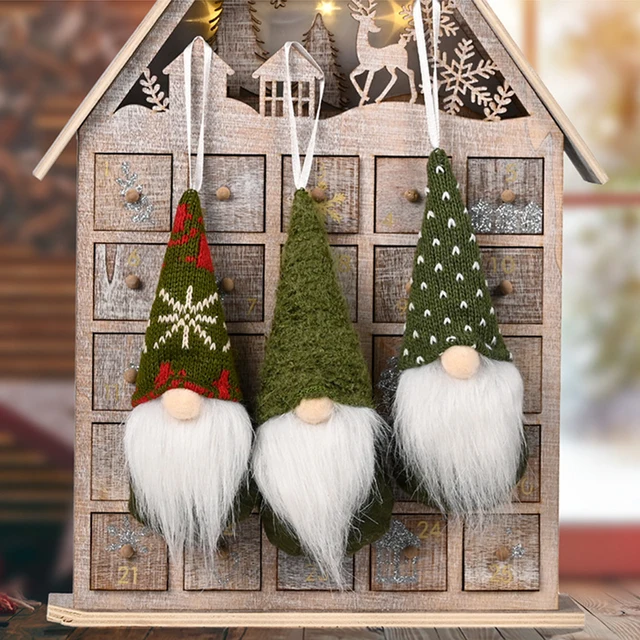 Gnomos Navideños MuÃ±ecos De Navidad Para Colgar En El Arbol Mini