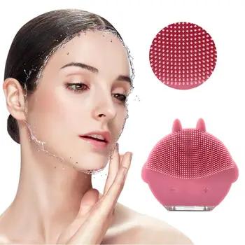 

Waterproof Silicone Facial Cleansing Brush Shrinking Pores Oil-control USB Face Cleansing Instrument Beauty NEW