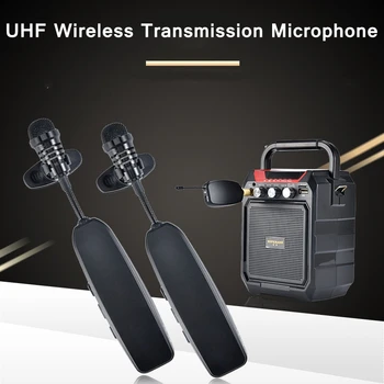

Wireless Microphone-System UHF Lavalier Mic for Audio Voice Amplifier Camera Recording Vlog Interview Microphone