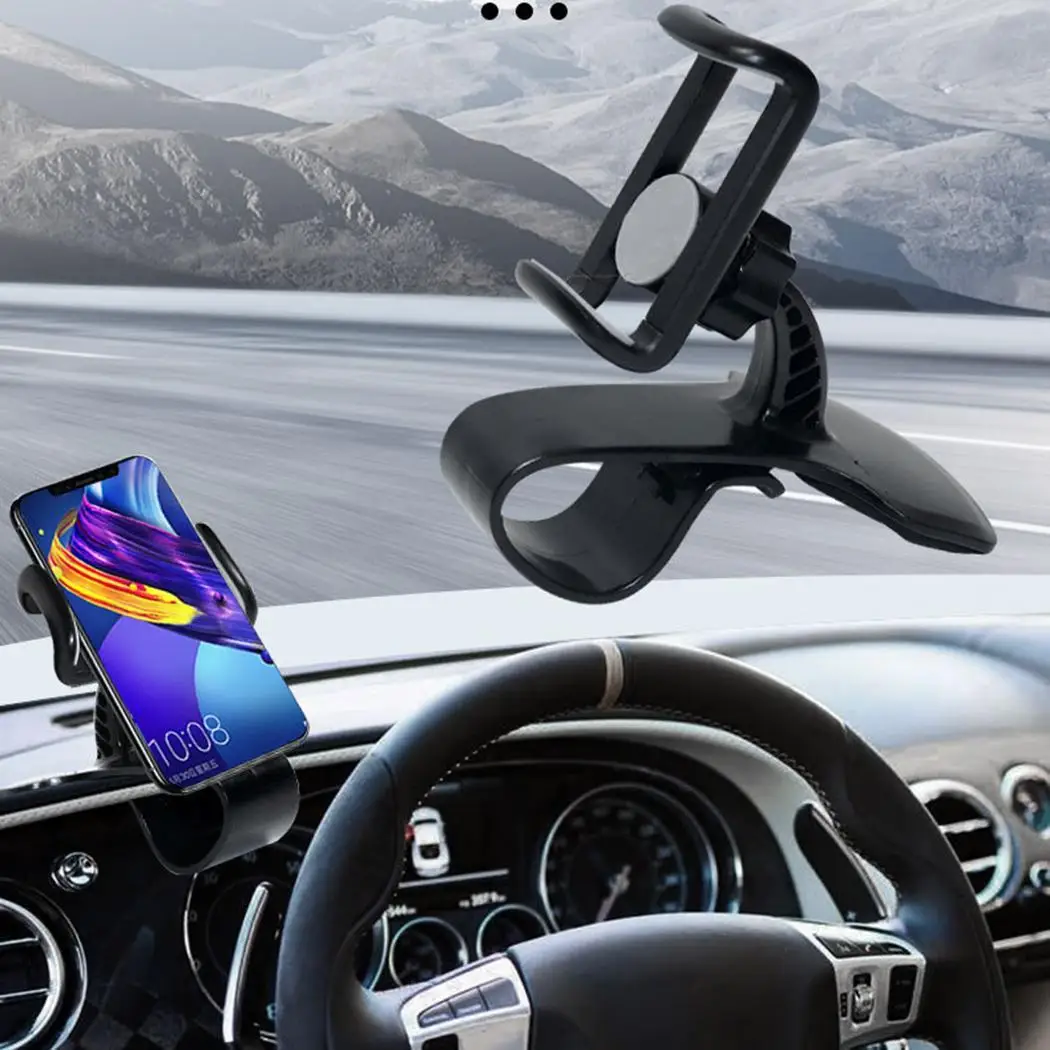 

360 Degree Rotation Car Dashboard Stand Mobile Black Phone Mount Holder GPS Bracket