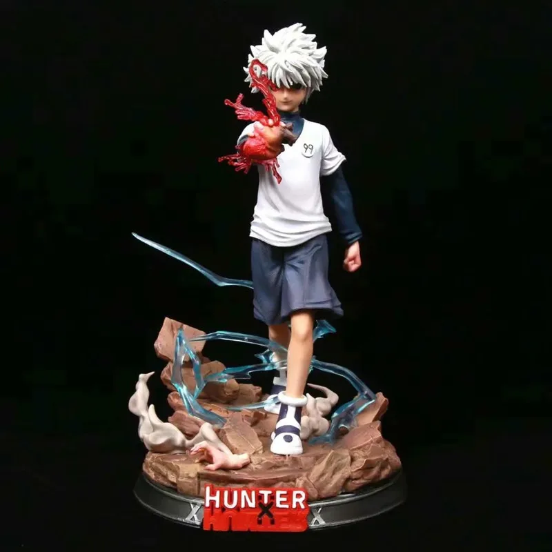 

27CM Hunter x Hunter Anime Figure Killua Zoldyck Action Figure big size Hunter Killua Figurine PVC Model Toys