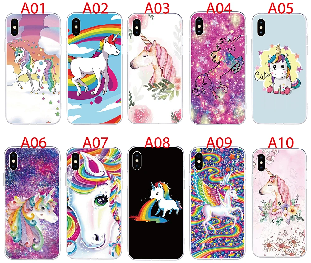 Per Sony Xperia Z5 Plus Z5 Premium Z2 Z3 Mini Z1 Compact Z L36H Custodia Unicorn Rainbow Cover Custodia Protettiva Per Telefono Coque Shell