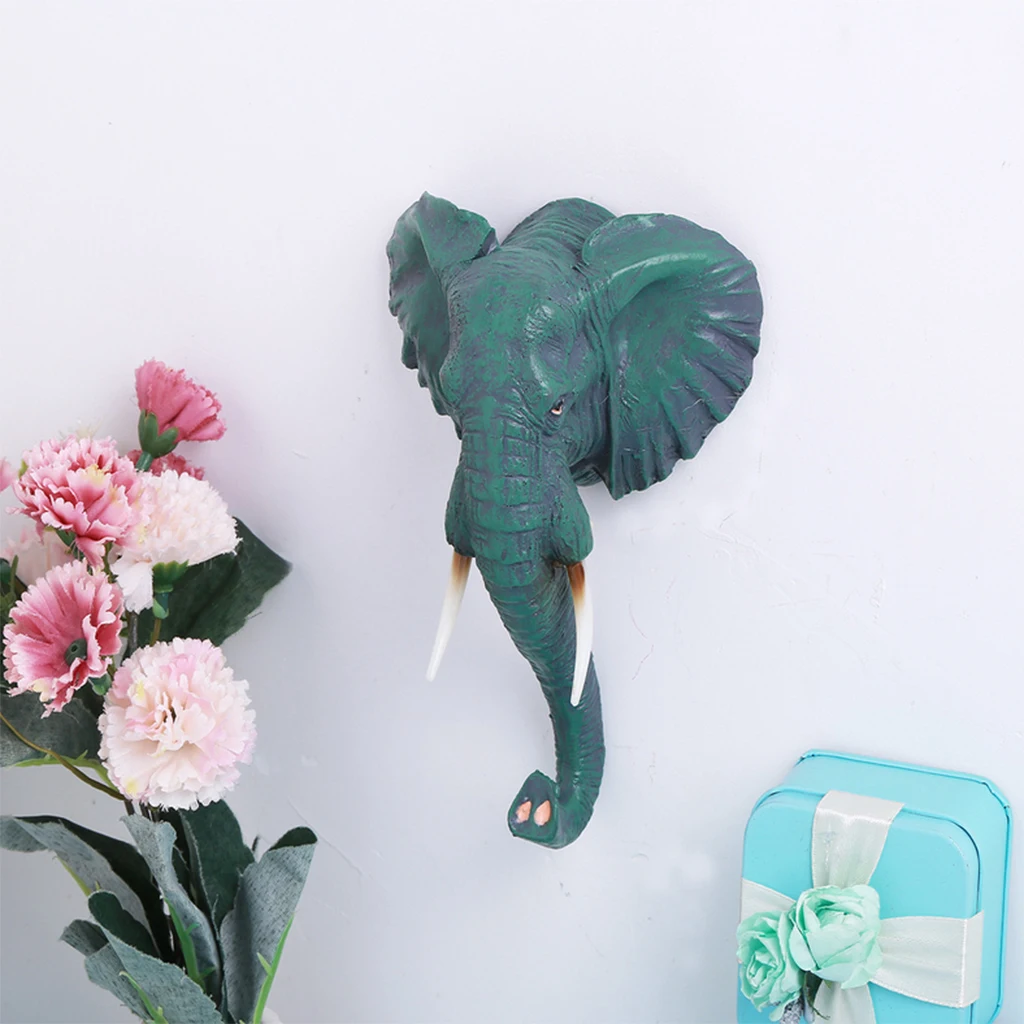 Vintage Animal Wall Hook Giraffe Zebra Elephant Head Suction Hook Window Strong Suction Hanger Hat Clothes Coat Hanging Rack