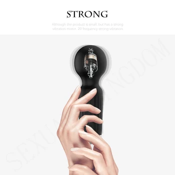 20 Modes Strong Motor Vibrators Mini AV Wand Small Portable Sticks G-spot Clitoral Stimulator Female Masturbator Adult Sex Toys 5