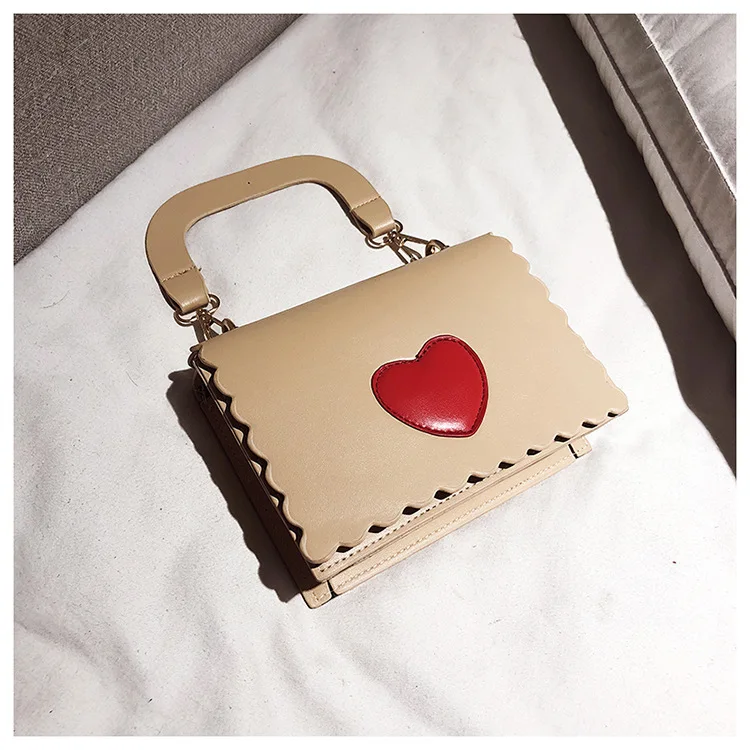 Женская сумка на плечо Роскошные Сумки женские Сумки Дизайнерская версия сердце для девочек маленькая квадратная сумка-мессенджер Bolsa Feminina
