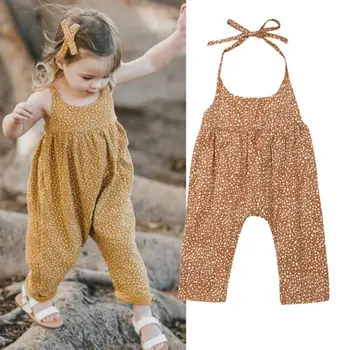 

Newborn Toddler Baby Girls Sleeveless Romper Jumpsuit Bodysuit Outfits Clothes