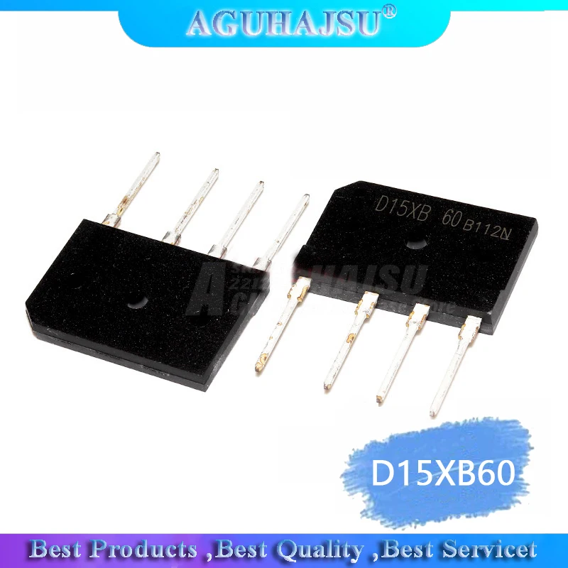 5 шт. D15XB60 ZIP-4 D15XB 60 ZIP bridge выпрямитель и оригинальный IC | Электронные компоненты