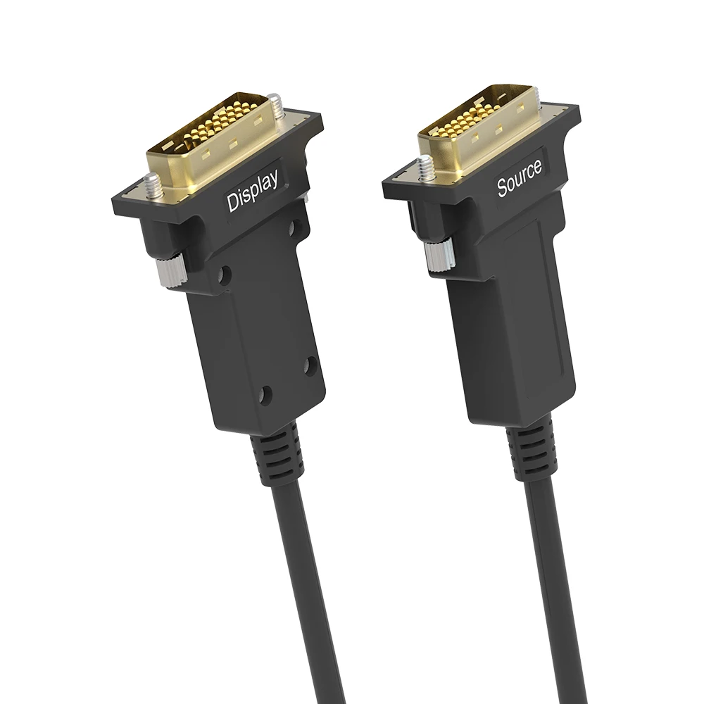 광섬유 DVI 24 + 1 HD 케이블, 1080P @ 60Hz 대역폭, 4.95Gbps AOC 액티브 케이블, 컴퓨터 소스 프로젝터 TV 디스플레이용