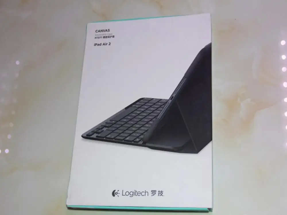 Тканевый чехол-клавиатура для iPad air 2 с bluetooth клавиатурой ik1071 - Цвет: Черный
