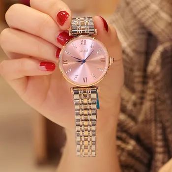 

Fashion Luxury Brand Watch Women Ladies Watch Waterproof Flash Star Round Dial Gifts Wrist No Fade Pink Watches For Women Cloc