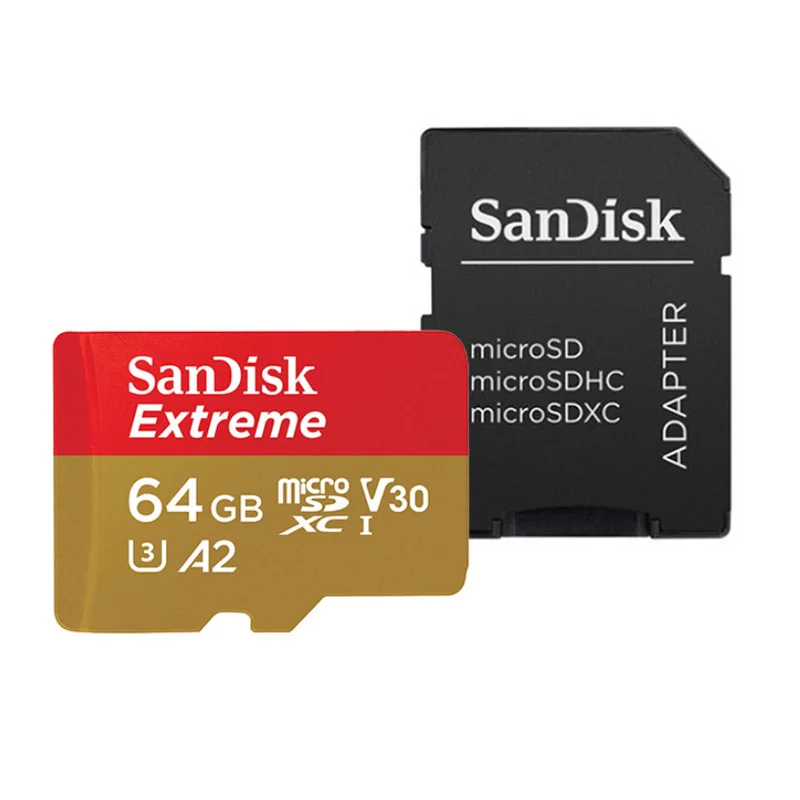 Карта памяти SanDisk Extreme/Ultra Micro SD 128 ГБ 32 ГБ 64 Гб 256 Гб 400 Гб 32 64 128 Гб Micro SD карта SD/TF Flash MicroSD U1/U3 4K - Емкость: SQXA2-064G