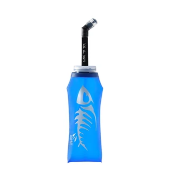 

Folding Water Bag Portable Camping Reusable Travel Hiking Ultralight Collapsible TPU Mountaineering With Straw Outdoor Sports