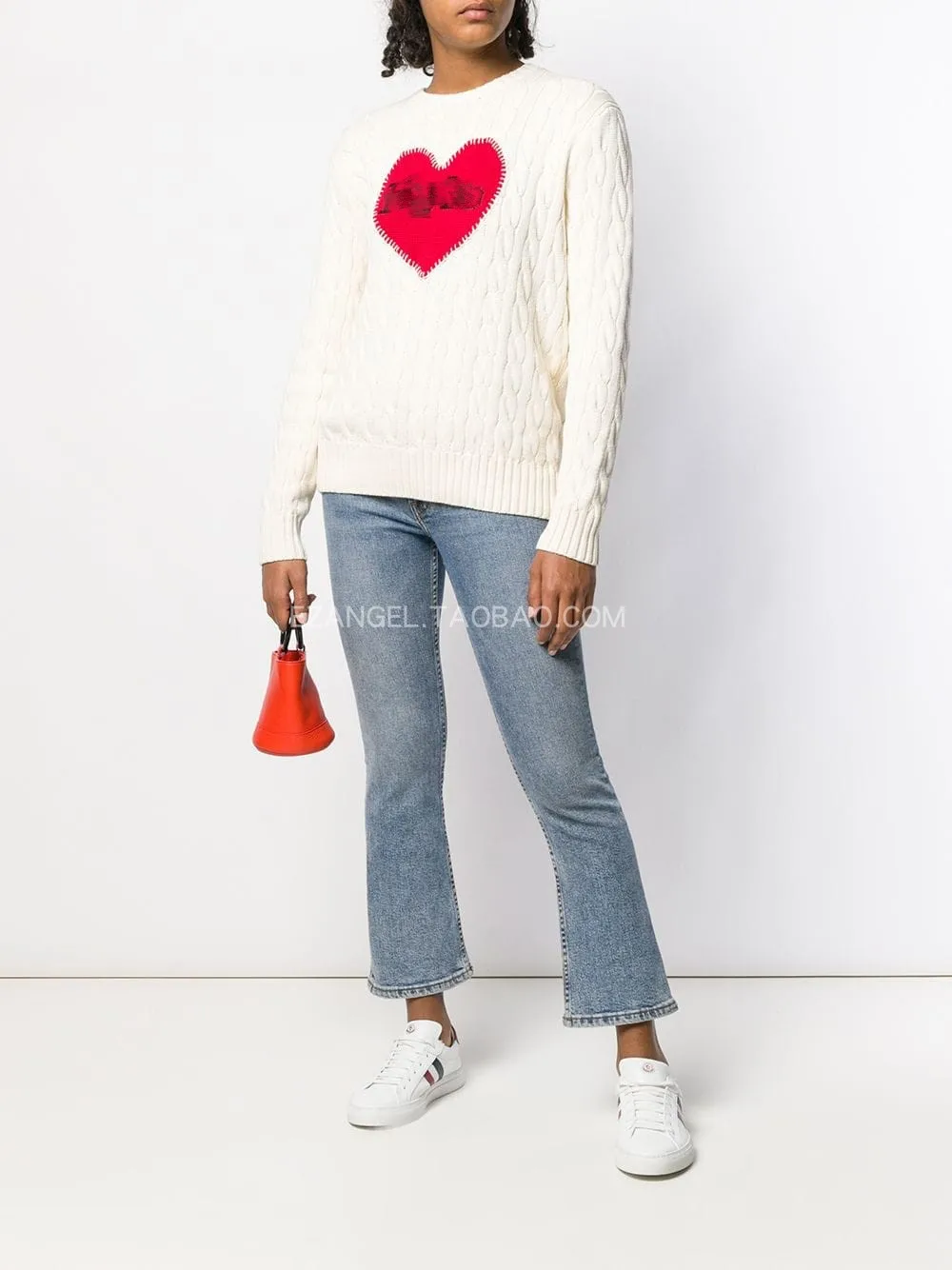 CAMIA, вязаный свитер с вышивкой в виде сердца, известный американский бренд, Женский вязаный пуловер, осенне-зимний трикотажный топ