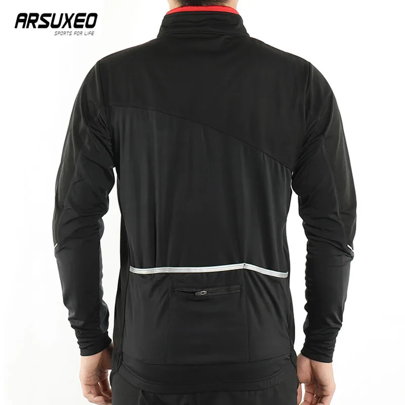 ARSUXEO Winter Cycling Jacket Veste Velo Hiver Thermique Windbreaker Waterafstotende Fiets Jas Chaqueta Invierno Bicicleta cycling jacket cycling clothes reflective jacket