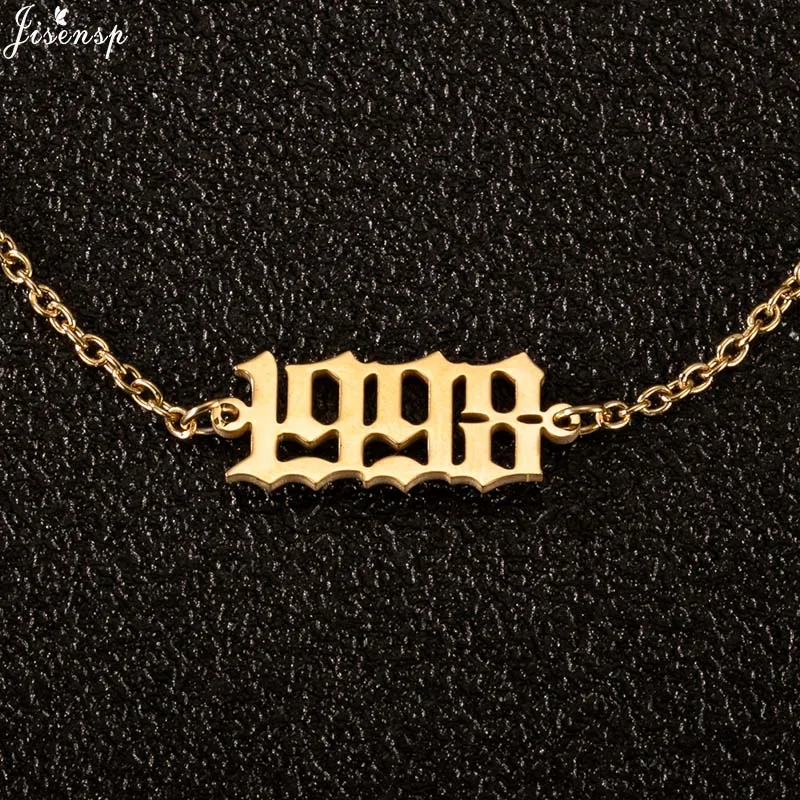 Jisensp Birthday Year Number Anklet Leg Bracelet 1980-2000 Year Ankle Bracelet Fashion Jewelry for Women Best Friend Gift Jisensp Birthday Year Number Anklet Leg Bracelet 1980-2000 Year Ankle Bracelet Fashion Jewelry for Women Best Friend Gift