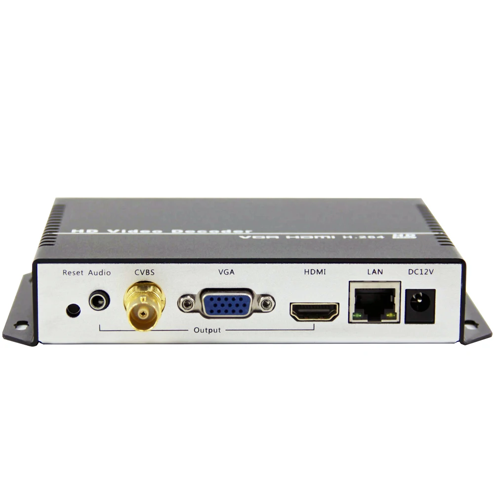 UHD 4 к H.265 H.264 HDMI VGA CVBS декодер HD видео аудио IP потоковый декодер HTTP RTSP RTMP UDP HLS к HDMI VGA CVBS конвертер