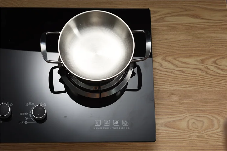 18 см/20 см/22 см нержавеющая сталь Hotpot плоское дно кастрюля для приготовления пищи горшок для Раков морепродуктов кухонный кастрюля для индукционной плиты