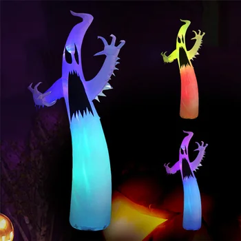 

Big Size 380Cm Led Halloween Inflatable Chost Garden Outdoor Led Halloween Arrangement Decorations Air Mold Specter Ornament