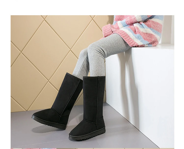 Foreign Trade Europe  America Classic Snow Boot Women Gaotong Snow Boots Female Russia 33 Centimeters Height Boots 41 Yards Code