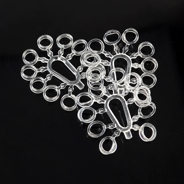 Lot De 100 Bandes élastiques Transparentes Pour Appâts De