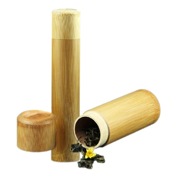 

Organic Bamboo Container Canister, perfect As a Candy Jar, for Loose Leaf Tea Box, Seed Keeper, Kitchen Herb Tins,2 Pcs